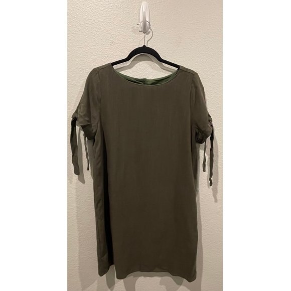 LULUS Maeve Olive Green Button Back Shift Mini Dress - Picture 6 of 6